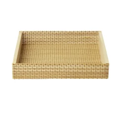 Boîte de rangement en bambou 15x15xH3cm < Gifi