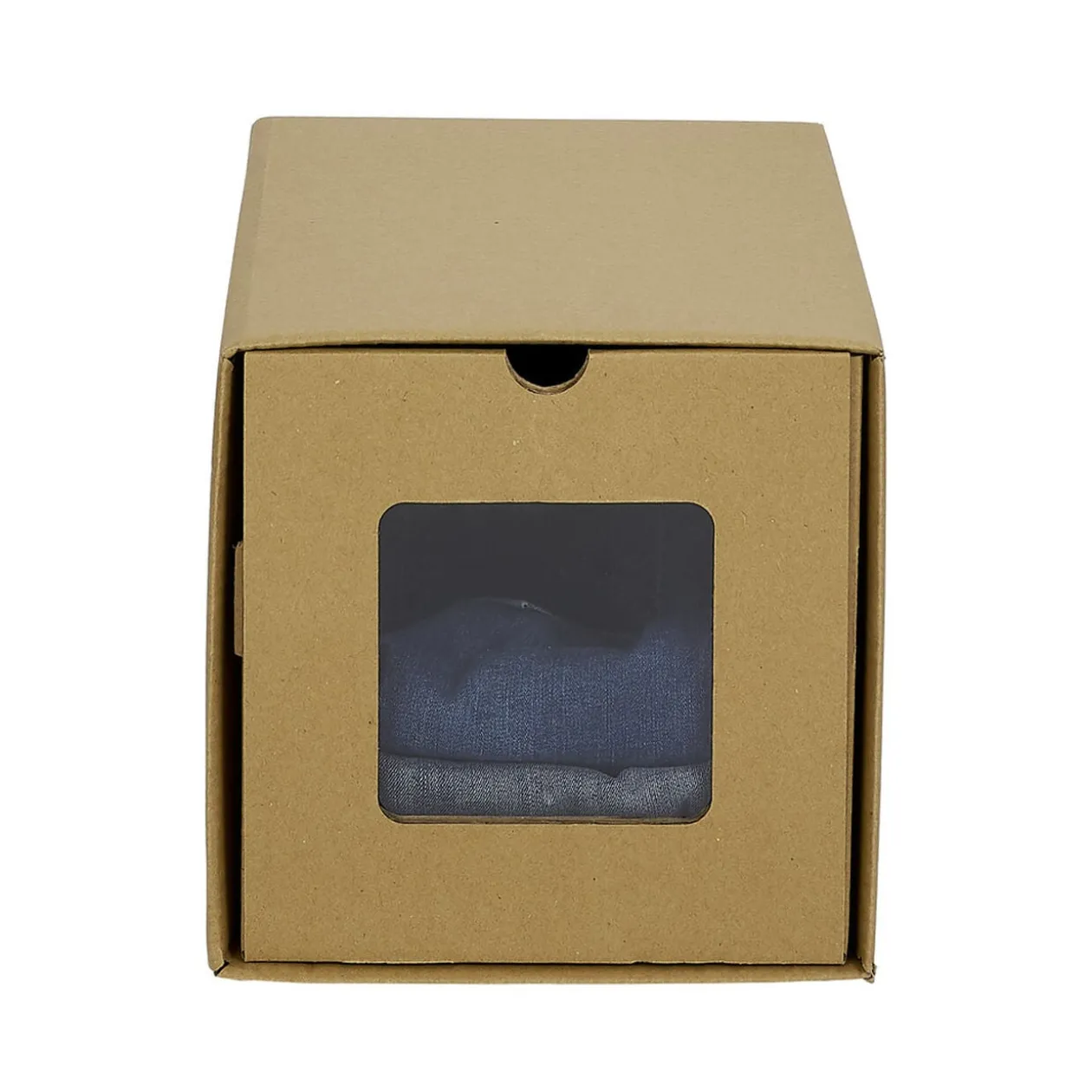 Boîte de rangement en carton avec fenêtre transparente 34x23xH24cm