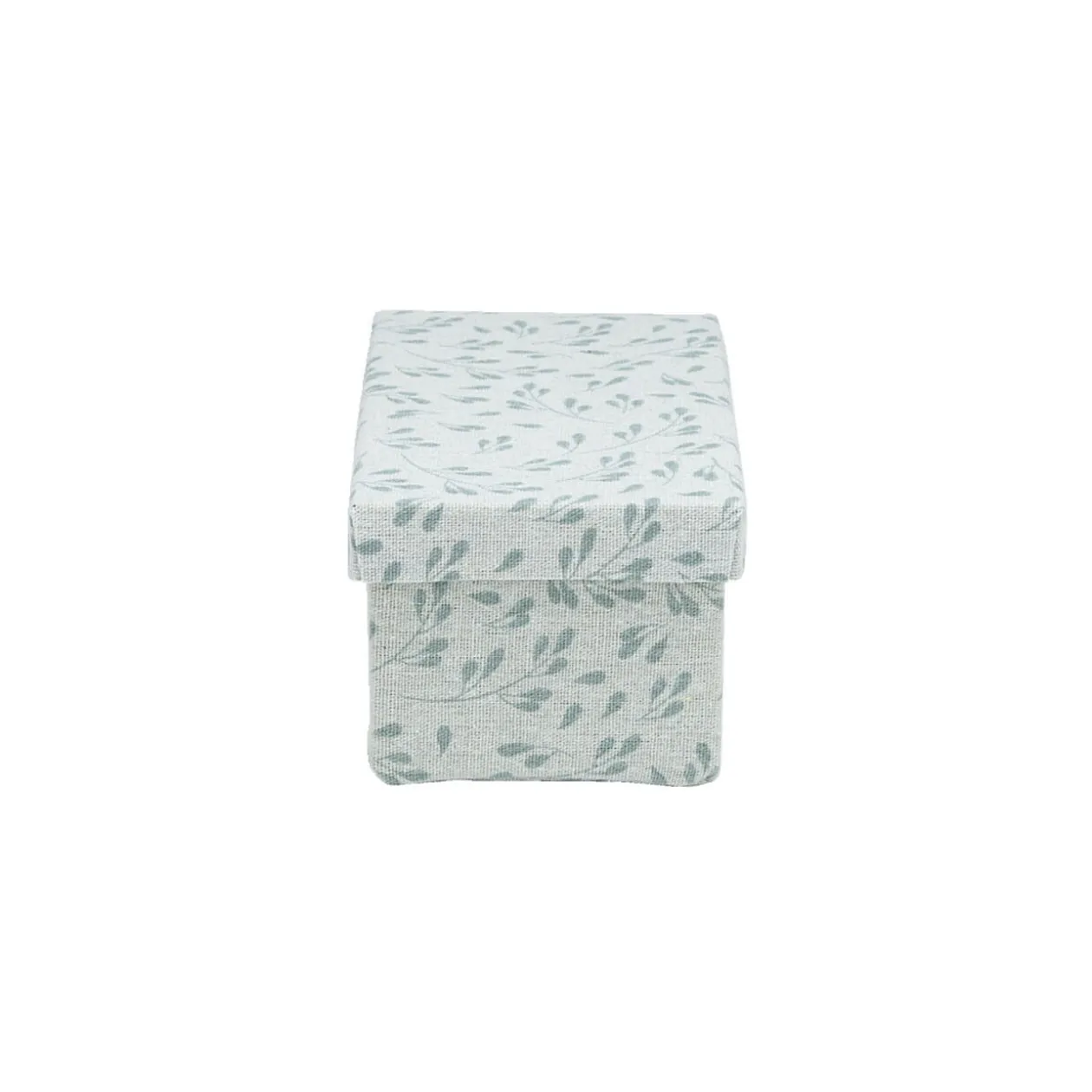 Boîte de rangement en carton et coton 24,5x13xH10cm modèle 2 - Taille S