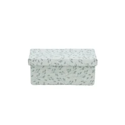 Boîte de rangement en carton et coton 24,5x13xH10cm modèle 2 - Taille S