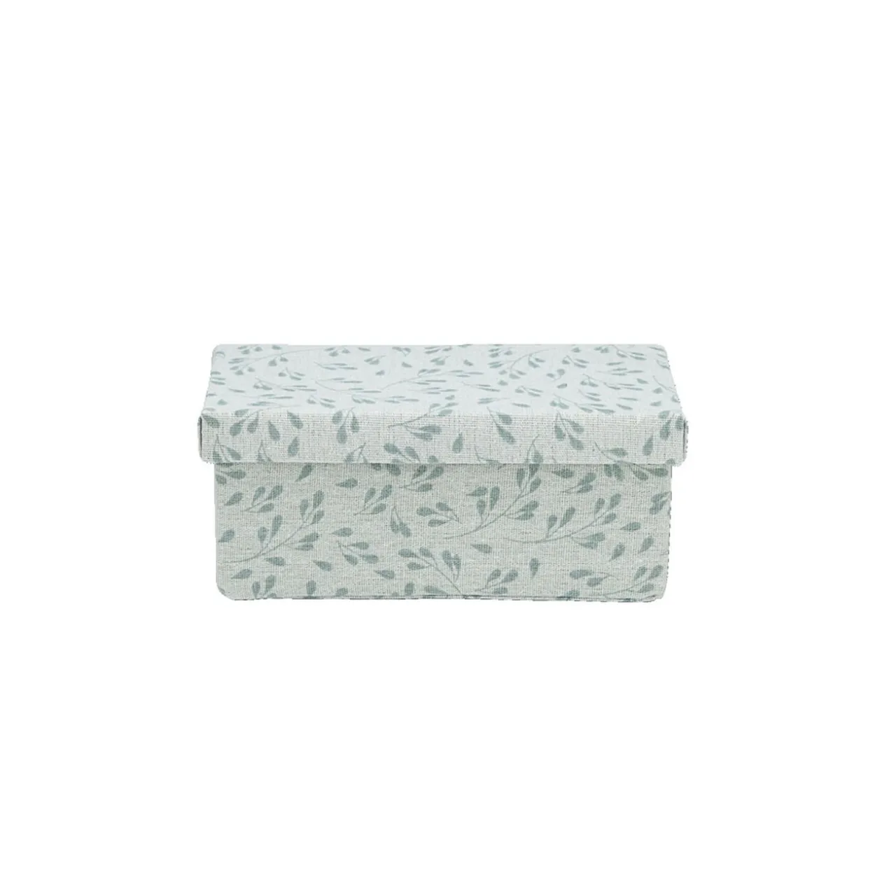 Boîte de rangement en carton et coton 24,5x13xH10cm modèle 2 - Taille S