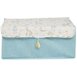 Boîte de rangement enfant rose ou bleu x3 - 28x14xH14cm < Gifi Discount