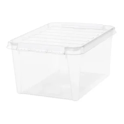Boîte de rangement en plastique transparent 31L < Gifi Discount
