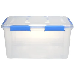 Boîte de rangement 50L hermétique étanche transparente