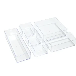 Boîte de rangement maquillage 6 compartiments interchangeables 30x22,5cm < Gifi