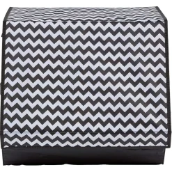 Boîte de rangement à ouverture frontale motif chevron H35 cm