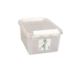 Boîte de rangement plastique transparent 8L