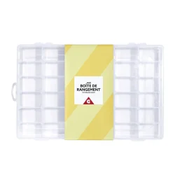 Boîte de rangement pour vis et quincaillerie 36 compartiments 18,3x27,5cm < Gifi Hot