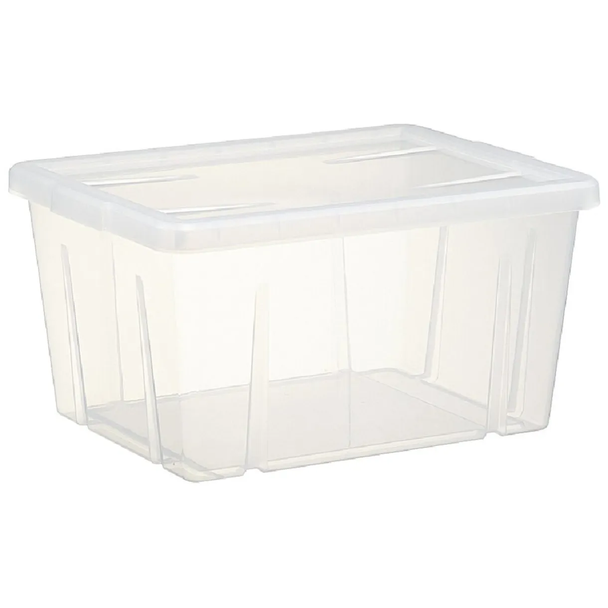 Boîte de rangement transparente avec couvercle 30L < Gifi Online