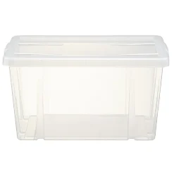 Boîte de rangement transparente avec couvercle 30L < Gifi Online
