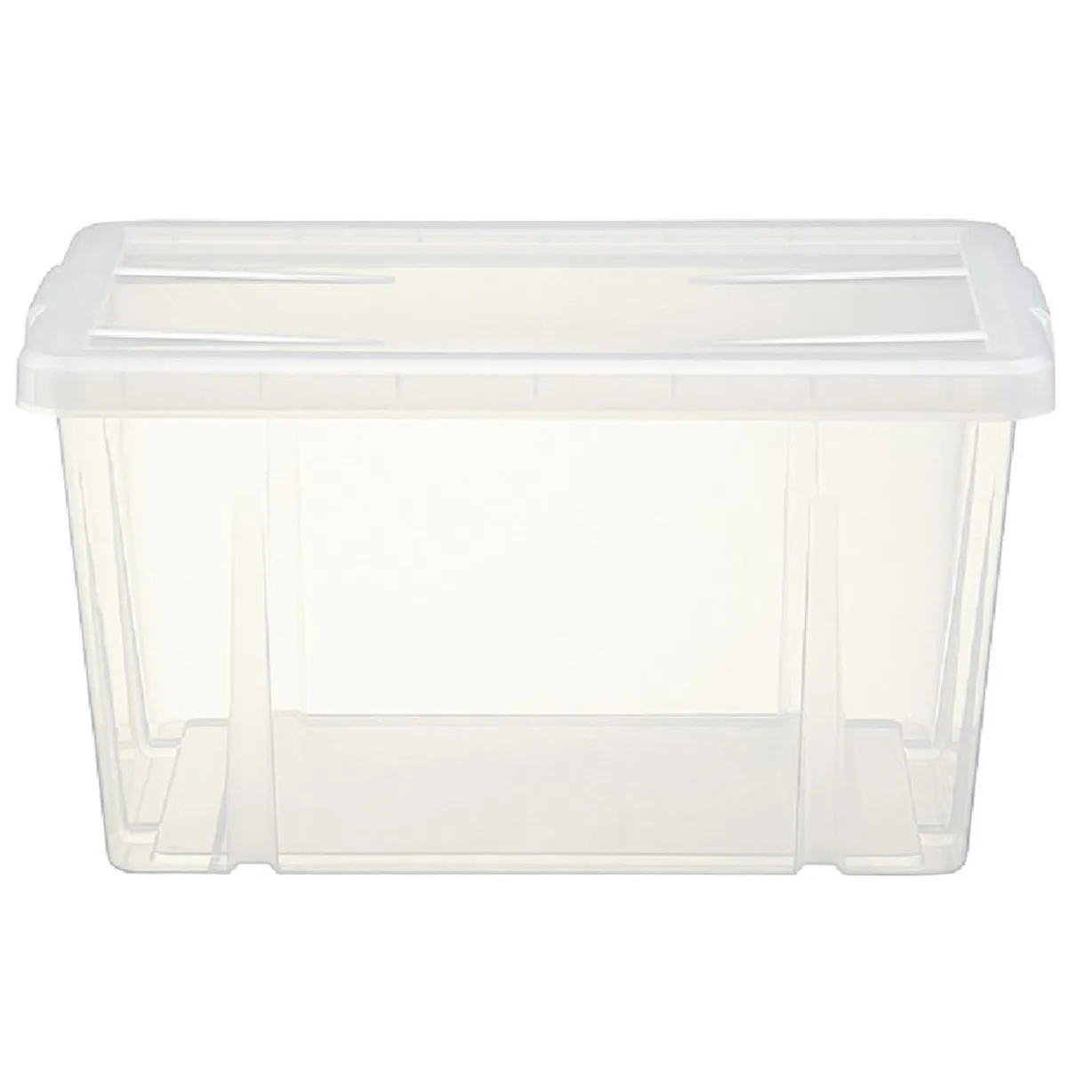 Boîte de rangement transparente avec couvercle 30L < Gifi Online