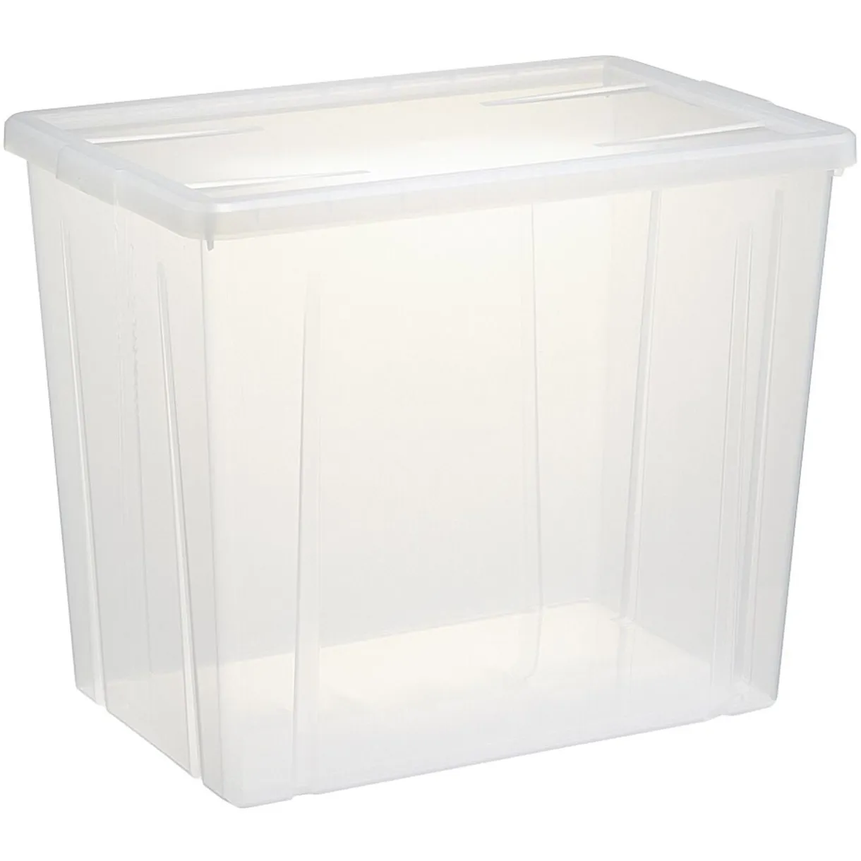 Boîte de rangement transparente avec couvercle 82L < Gifi Sale