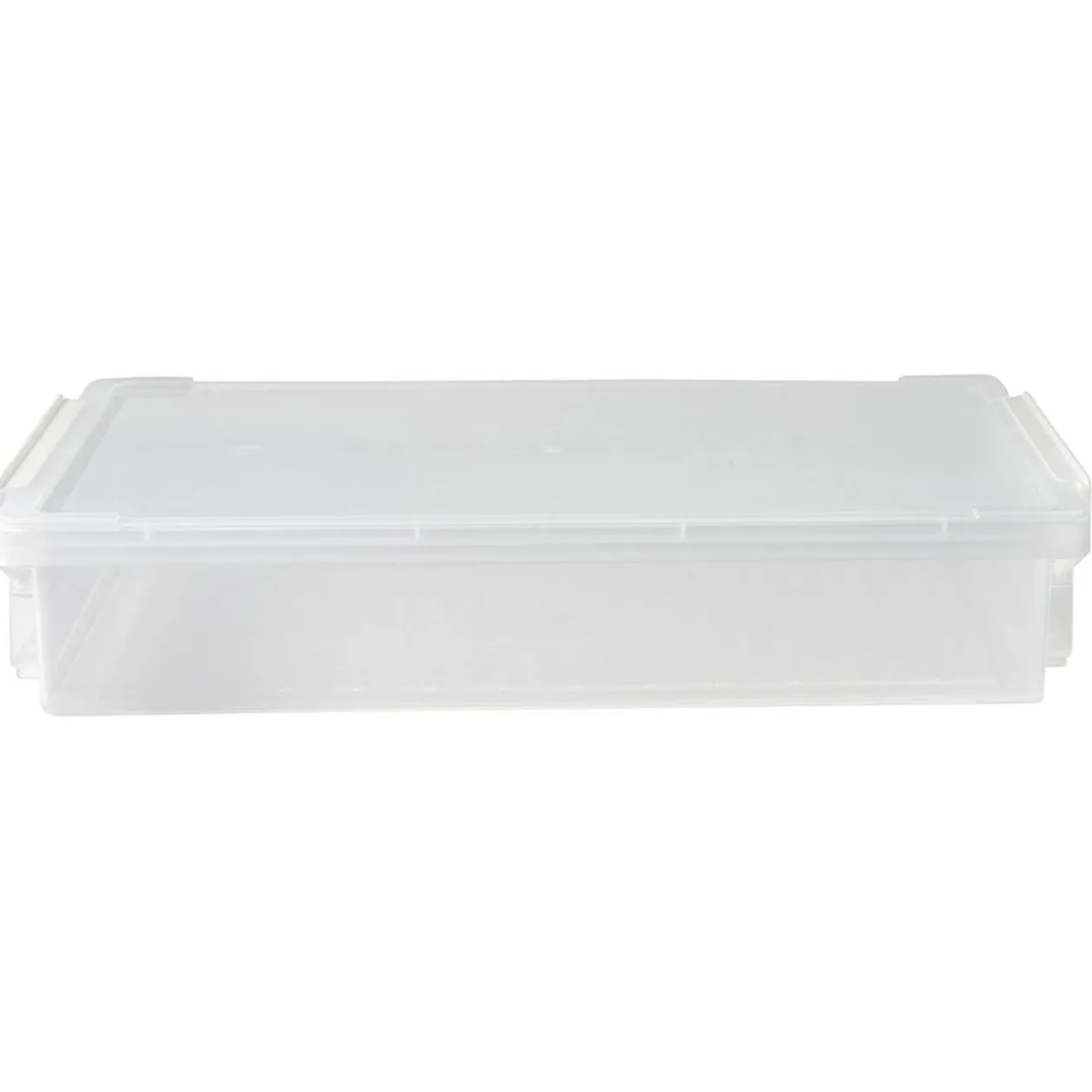 Boîte de rangement transparente A4 fermeture clip 4L
