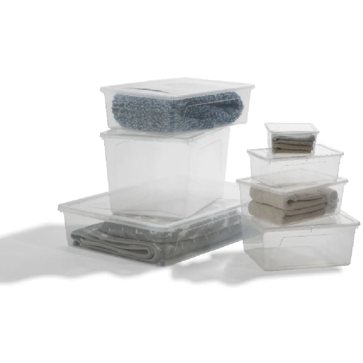 Boîte de rangement transparente 2 L < Gifi Outlet