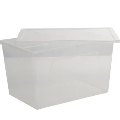 Boîte de rangement transparente 46 L