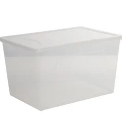 Boîte de rangement transparente 46 L