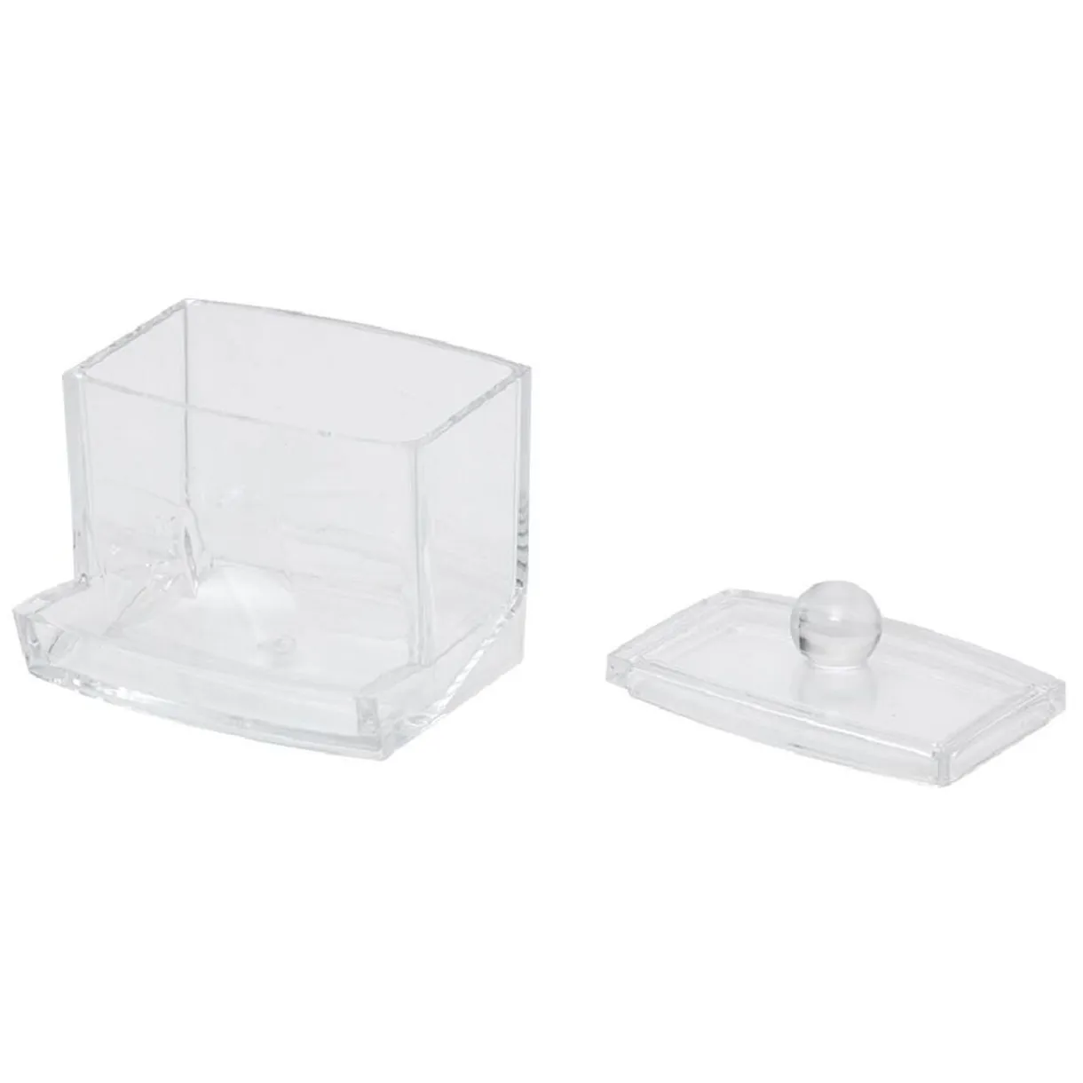 Boîte distributeur à coton tige transparent < Gifi Best