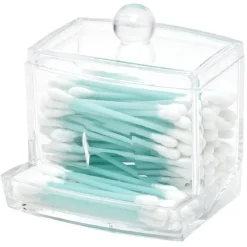Boîte distributeur à coton tige transparent < Gifi Best