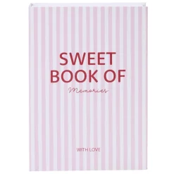 Boîte livre carton “Sweet” rose 18x25cm