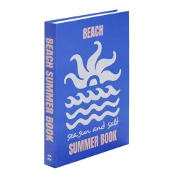 Boîte livre décorative motif bord de mer 16,5x22cm (2 modèles)