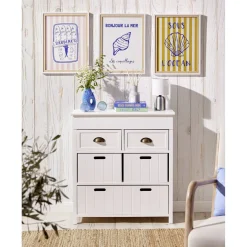 Boîte livre décorative motif bord de mer 16,5x22cm (2 modèles)