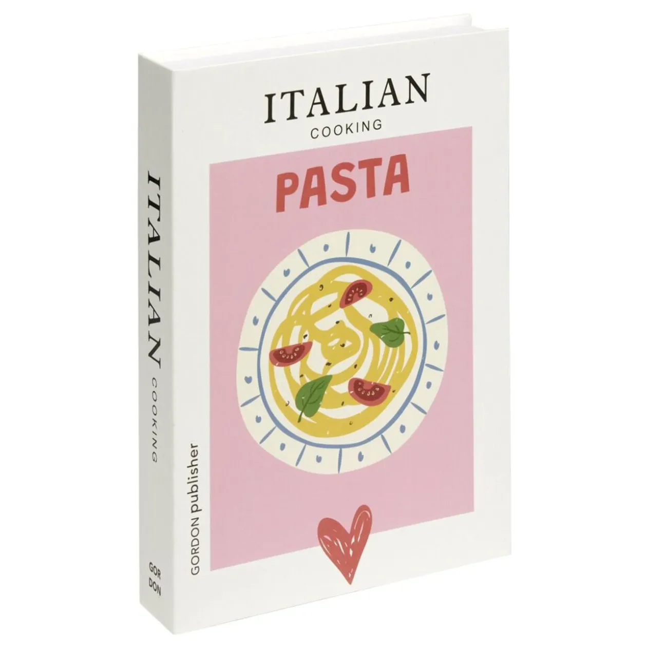 Boîte livre en carton motif cuisine 25x18xÉp4cm (2 modèles)