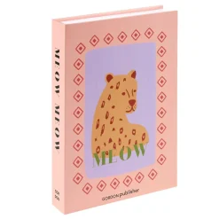 Boîte livre en carton motif tropical 25x18xÉp4cm (2 modèles)