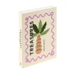Boîte livre en carton motif tropical 22x16xÉp3cm (2 modèles)