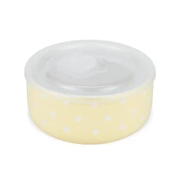 Boîte à lunch x3 céramique motifs pois blancs 225/485/900ml
