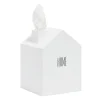 Boîte à mouchoirs maison blanche en bois < Gifi Outlet