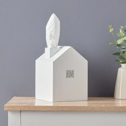 Boîte à mouchoirs maison blanche en bois < Gifi Outlet