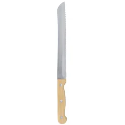 Boîte à pain 6L plastique blanc planche bambou avec couteau et sac tissu coton < Gifi New