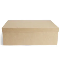 Boîte papier beige 48x33,5x16cm < Gifi