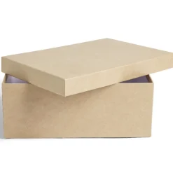 Boîte papier beige 40x26,5x13cm