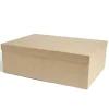 Boîte papier beige 44x31x15cm < Gifi Best