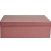 Boîte papier rouge rouille 44x31x15cm < Gifi Outlet