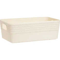 Boîte plastique beige 20x11xH7cm < Gifi Clearance