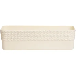 Boîte plastique beige 25x11xH7cm