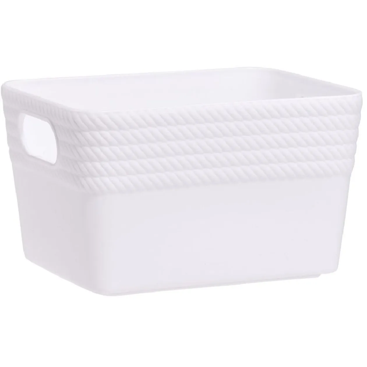 Boîte plastique blanc 14x11xH8,5cm
