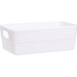 Boîte plastique blanc 20x11xH7cm