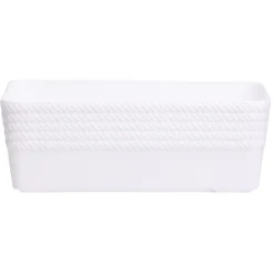 Boîte plastique blanc 20x11xH7cm