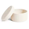 Boîte ronde céramique blanc Ø12cmxH8cm