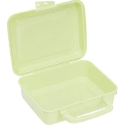 Boîte à sandwich rectangulaire avec anse plastique jaune 16x20xH7cm < Gifi Discount
