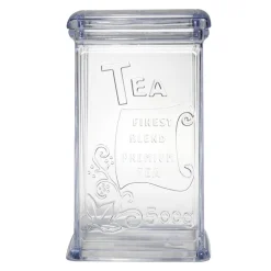 Boîte à thé 500g en plastique transparent 11,5x9xH19cm < Gifi New