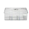 Boîte à thé plastique transparent 21,5x15x8,5cm