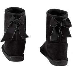 Botte pour enfant fourrée avec un noeud noir brodé à l'arrière T32/33 < Gifi Best