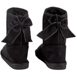 Botte pour enfant fourrée avec un noeud noir brodé à l'arrière T30/31 < Gifi Outlet