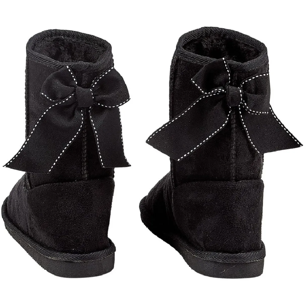 Botte pour enfant fourrée avec un noeud noir brodé à l'arrière T30/31 < Gifi Outlet