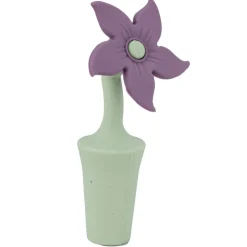 Bouchon silicone x3 forme fleur Ø2,5xH6cm