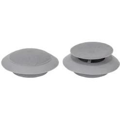 Bouchon évier silicone gris x2